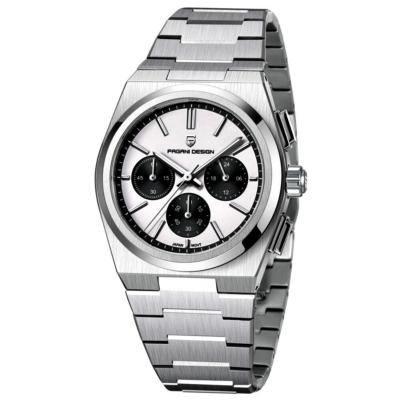 Relógio De Quartzo Luxo Masculino Em Aço Inoxidavel Impermeavel Casual - Branco