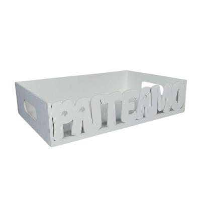 Bandeja Pai Te Amo Para Café Da Manhã (30x20x07) Branco
