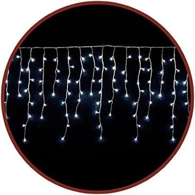 Cascata 100 Lâmpadas Pisca De Natal Led Branco Qg084c1002