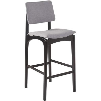 Banqueta Berlin Madeira Maciça Preto