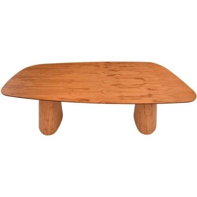 Mesa Jantar Dunas 200x108 Orgânica Em Madeira Amêndoa