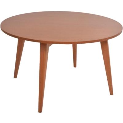 Mesa Elegance Redonda Em Madeira Maciça 136cm Amêndoa