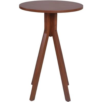 Mesa Bistrô Olímpia Em Madeira Maciça Alta 70x70x105 Castanho