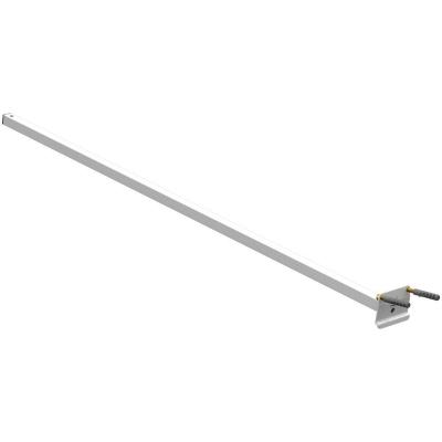Suporte Refletor Parede Braço Inclinado 100 Cm - Branco
