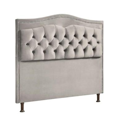 Cabeceira Estofada Holanda 1,40 Casal 2.0 Veludo Speciale Home Bege Marfim