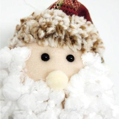 Kit Carinha Pelúcia Papai Noel E Boneco De Neve 4 Pç 13cm