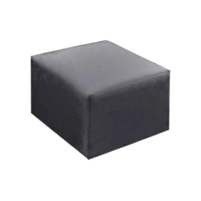 Puff Ternura Veludo Speciale Home Cinza Chumbo