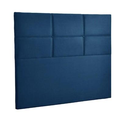 Cabeceira Estofada Milena 0,90 Solteiro Veludo Speciale Home Azul