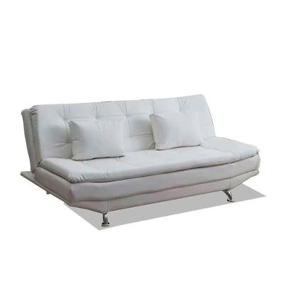 Sofá Cama Valencia 3 Lugares Reclinável Material Sintético Branco Speciale Home Branco