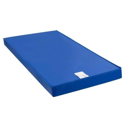 Colchão Solteiro Hospitalar  Impermeável D33 Cristal Napa Azul (88x188x12) - Polar