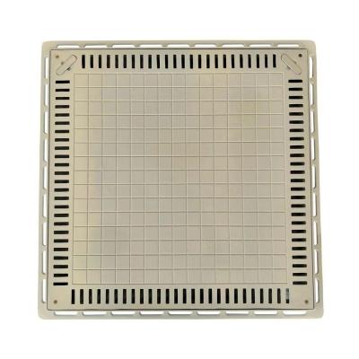 Tampa Casa De Máquina Piscina Lisa Simples Grelha 80x80cm B1