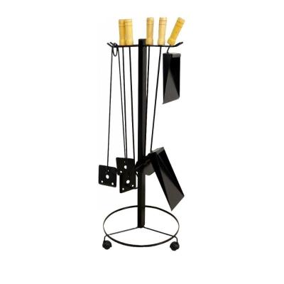 Suporte E Kit Lareira E Fogão A Lenha Aço Carbono 80x35cm.