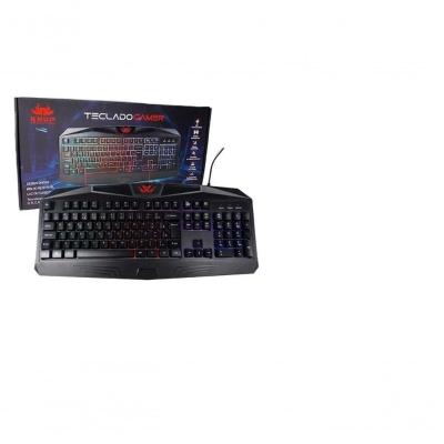 Teclado Gamer Knup Kp-2036 Qwerty Português Brasil Cor Preto