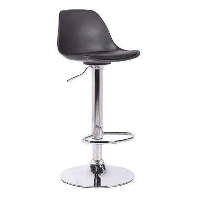 Banqueta Luisa Base Disco - Preta