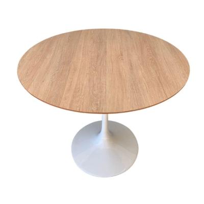 Mesa De Jantar Tulipa Saarinen Redonda 140cm Base Branca Tampo Jade