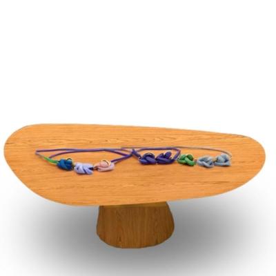 Mesa Oval Organica Em Freijo 235x122cm
