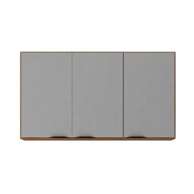 Armário Aéreo Firenze 120cm 3 Portas 94331 Demóbile Amendola Touch E Nude