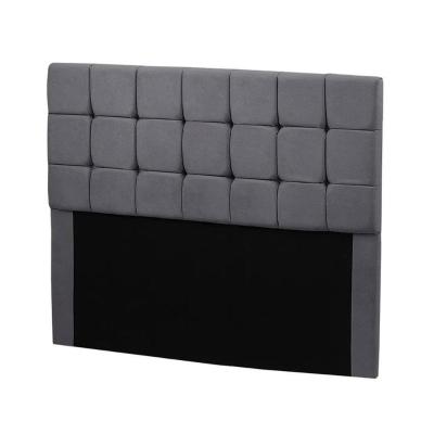 Cabeceira Julia Estofada King Size 195cm Em Suede Chumbo Speciale Home Chumbo