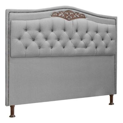 Cabeceira Estofada Holanda 1,60 Queen Linho Speciale Home Grafite
