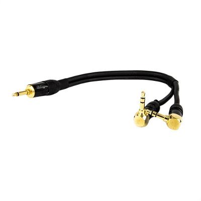 Cabo Adaptador P2 Mono Para 2 P2 Estereo 90° Graus - 3 Metros
