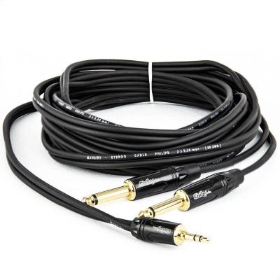 Cabo Adaptador P2 Estereo Para 2 P10 Mono - 1,5 Metro