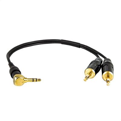 Cabo Adaptador P2 90° Graus Para 2 P2 Mono - 1,5 Metro