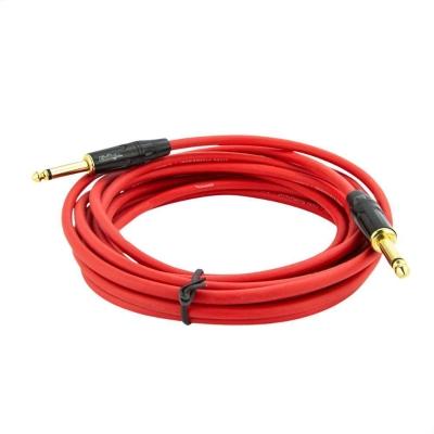 Cabo P10 Para P10 Mono Profissional - Vermelho 2 Metros