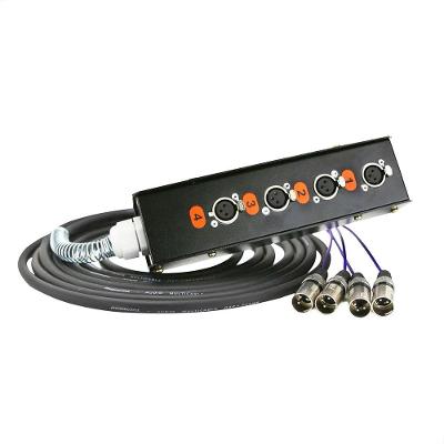 Medusa 4 Vias Montada Com Conectores Cirilo Cabos - 20 Metros