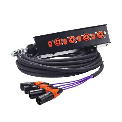 Medusa 4 Vias Montada Com Conectores Profissionais - 2 Metros