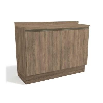 Balcão de Cozinha Maxxi G745 2 Portas c/Tampo 120cm Nogal/Nogal - Kappesberg