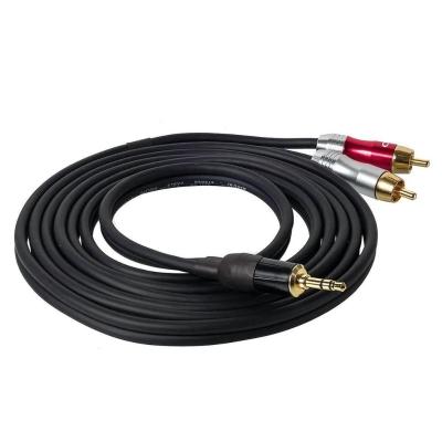 Cabo P2 Estereo Para 2 Rca Profissional - 15 Metros