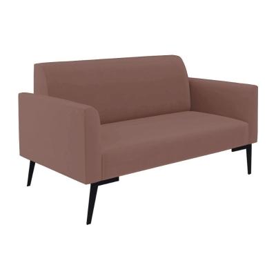 Sofá Namoradeira Pés Villach Marisa Veludo D03 - D\'rossi Cor Rose