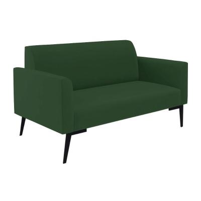 Sofá Namoradeira Pés Villach Marisa Veludo D03 - D\'rossi Cor Verde