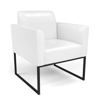 Poltrona Base Industrial Preto Marisa Corano D03 - D\'rossi Cor Branco