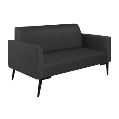 Sofá Namoradeira Pés Villach Marisa Corino D03 - D\'rossi Cor Preto