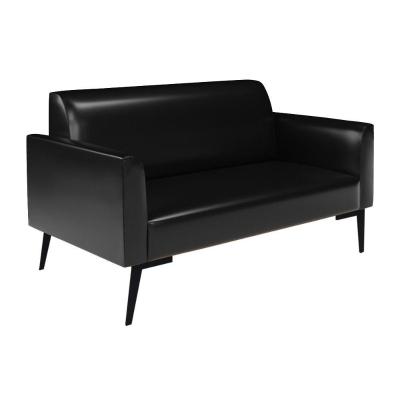 Sofá Namoradeira Pés Villach Marisa Corano D03 - D\'rossi Cor Preto