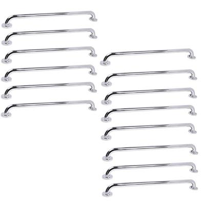 Alça De Apoio 70cm Barra Inox Kit 14 Unidades Idoso Deficiente Banheiro Box Parede Segurança Suporte