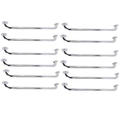 Alça Barra Apoio 70cm Suporte Anti Queda Kit 12 Uni Cadeirante Deficiente Gestante Idoso Banheiro Casa Box Inox Evita Acidentes