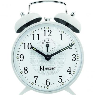 Relógio Despertador Mecânico A Cordas 2206 Branco - Branco