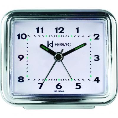 Despertador Herweg Quartz Cromado Liso 2642-028 2642