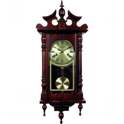 Relógio Parede Cordas Carrilhão 80 Cm Madeira Herweg 5352 Ipê