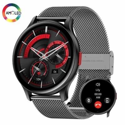 Relógio Inteligente 1.43 Polegadas Amoled Senbono Max 11 Aço Preto