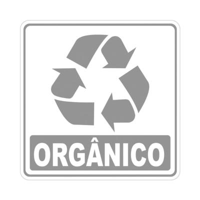 Adesivo Lixo Reciclavel Organico 01 Unidade 20cm X 20cm Nome Do Desenho Orgãnico
