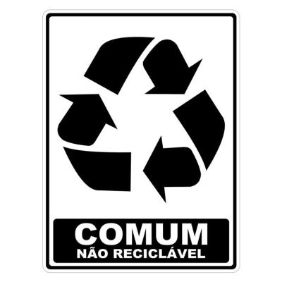 Adesivo Lixo Reciclavel 20cm X 15cm Nome Do Desenho Comum