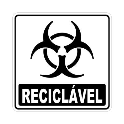 Adesivo Lixo Reciclavel 15cmx15cm Nome Do Desenho Infectante