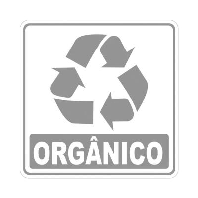 Adesivo Lixo Reciclavel Orgãnico 1 Unidade 15cmx15cm Nome Do Desenho Orgãnico