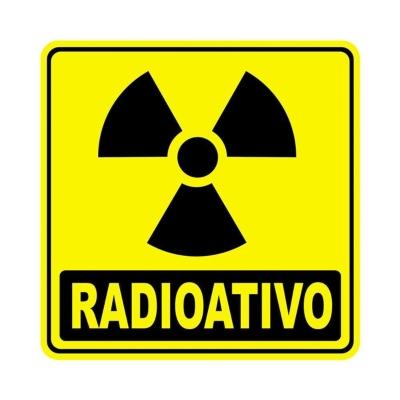 Adesivo Lixo Radioativo 1 Unidade 20cm X 20cm Nome Do Desenho Radioativo