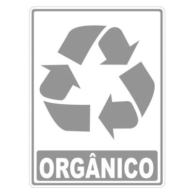 Adesivo Lixo Orgânico 1 Unidade 20cm X 15cm Nome Do Desenho Orgãnico