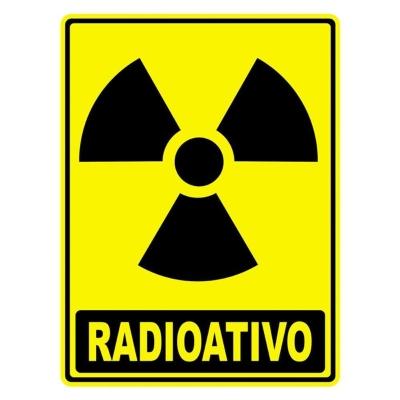 Adesivo Lixo Radioativo 1 Unidade 20cm X 15cm Nome Do Desenho Radioativo