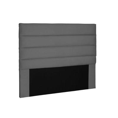 Cabeceira Casal 140 Cm Greta Suede Cinza